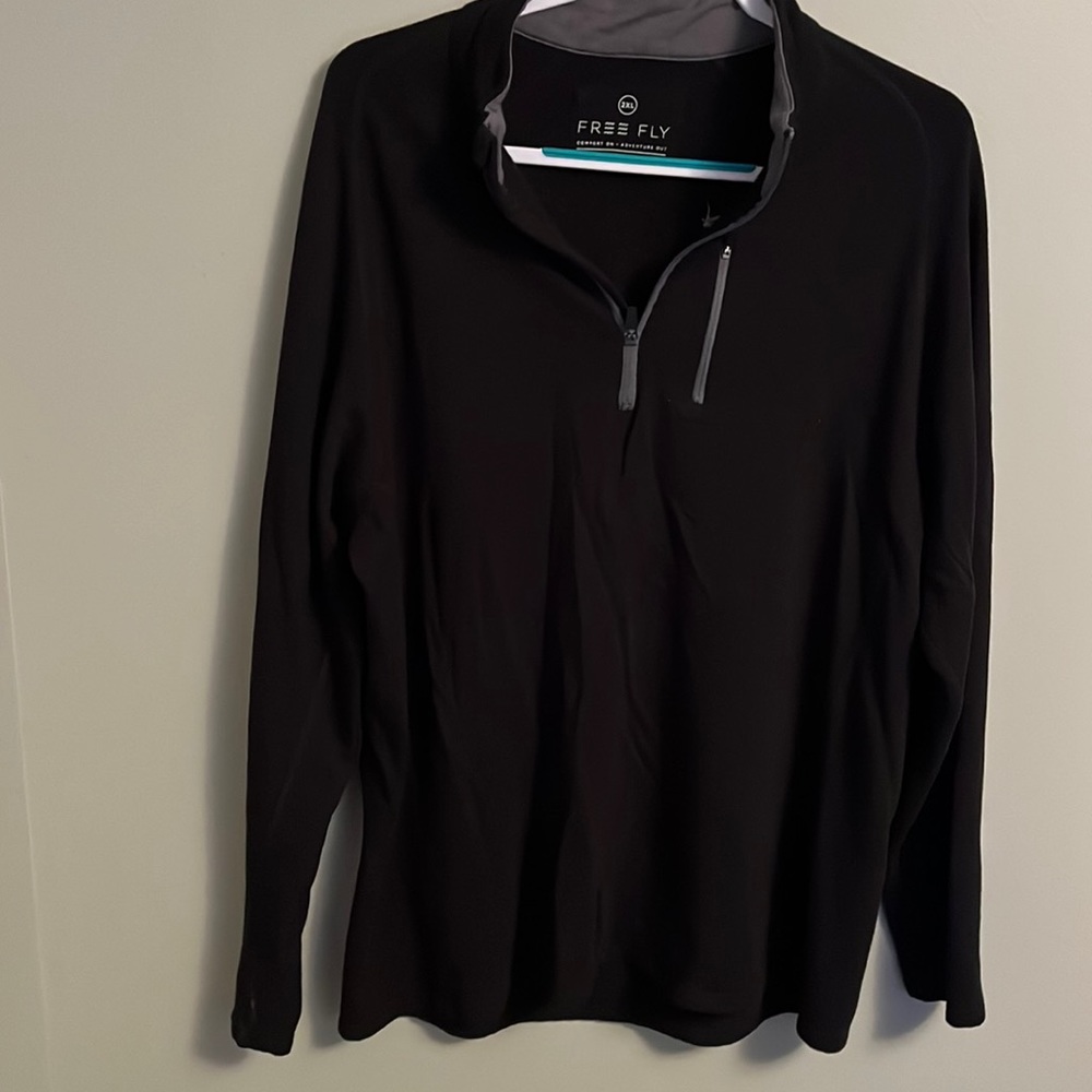 Free Fly Bamboo 1/4 Zip Men’s XL Performance Pullover Wicking Stretch 2XL